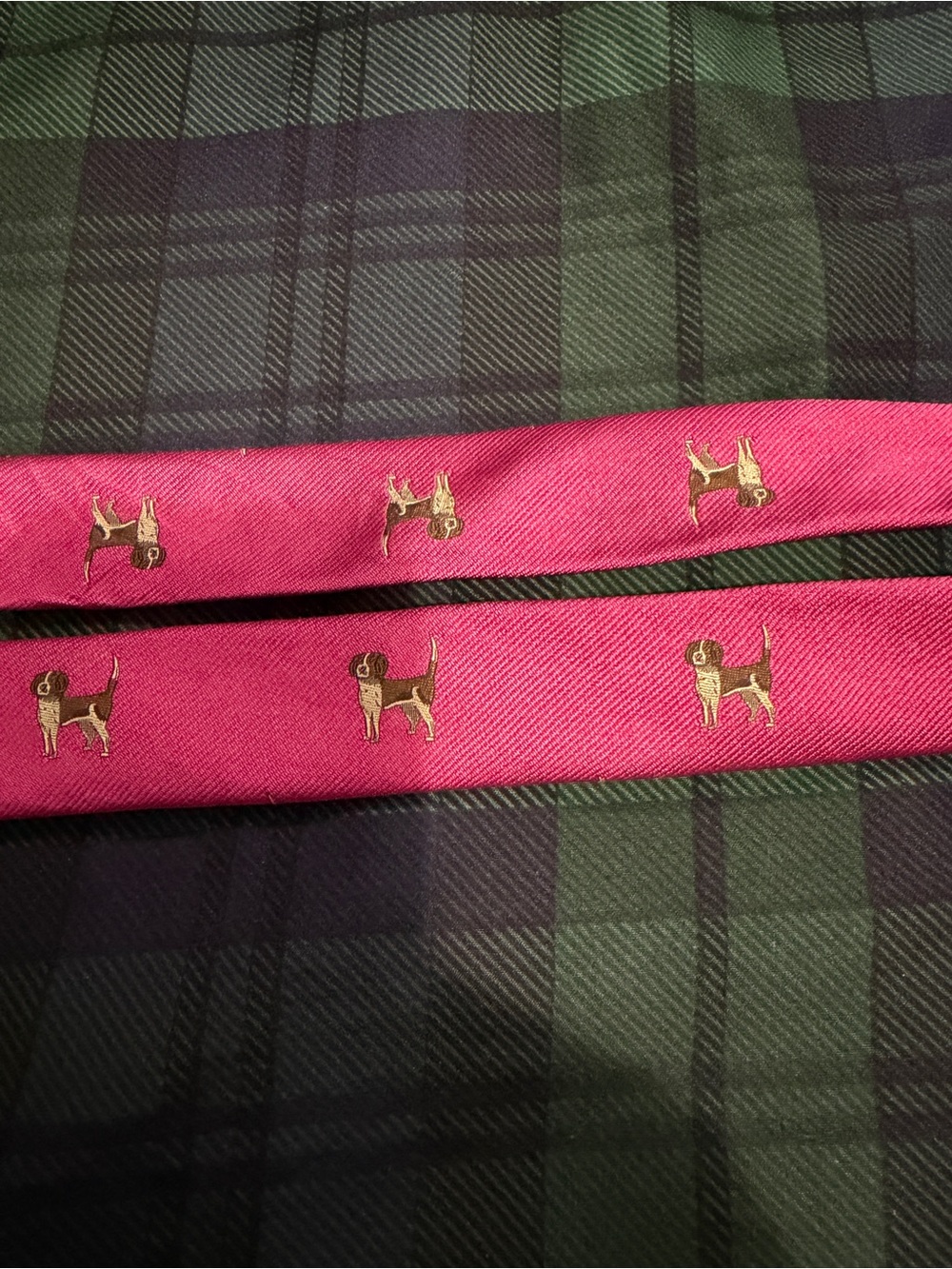 J. Crew Pink D-Ring Belt with Gold Dog Embroidery - Picture 3 of 4